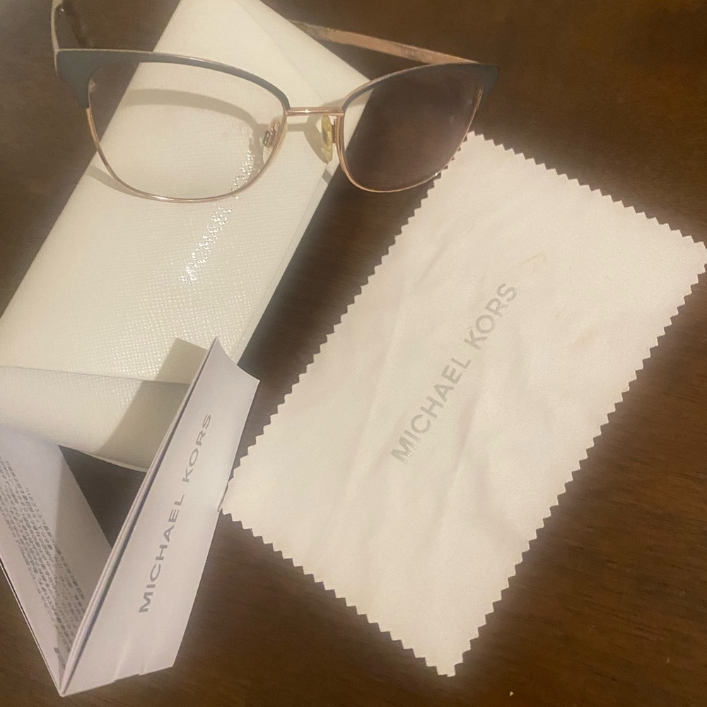 Michael Kors MK 3012 Adrianna IV Women's Eyeglasses Glasses. Gold & Grey - Picture 6 of 12